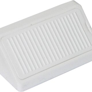 Uholník spoj. plast. dvoj. 42mm biely