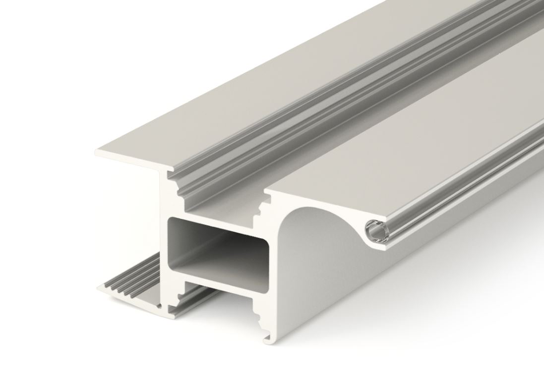 TM-profil Lucera narážací alu anodovaný 4000mm + tesnenie